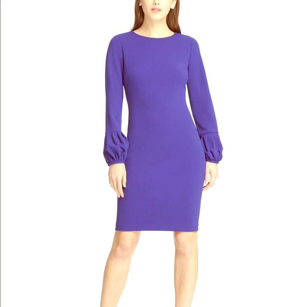 DKNY Balloon sleeve scuba crepe dress size 4